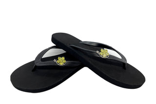 Black Popit flip flop for Woman popit Sandal with shoe clip Charm Changeable - EH Store USA