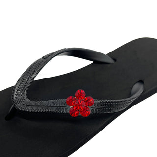 Black Popits Flip Flop for Woman popit sandal with shoe clip Charm Changeable - EH Store USA