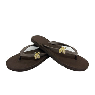 Brown Popits flip flop woman Sandals With Jewelry charm (Selectable） - EH Store USA