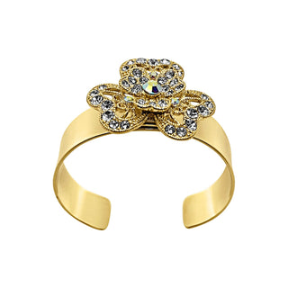 Flat Cuff Bracelet with Changeable Flower Charm - EH Store USA