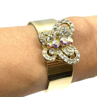 Flat Cuff Bracelet with Changeable Flower Charm - EH Store USA