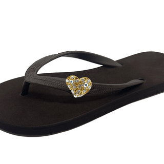 GoldenHeart shoe clip charms for girls popit flip flops White/Brown/Sand/Pink - EH Store USA