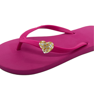 GoldenHeart shoe clip charms for girls popit flip flops White/Brown/Sand/Pink - EH Store USA