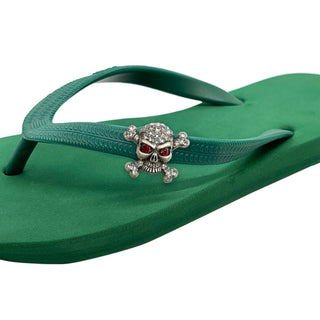 Green Popits Flip Flop for woman popit Sandal with shoe clip Charm Changeable - EH Store USA