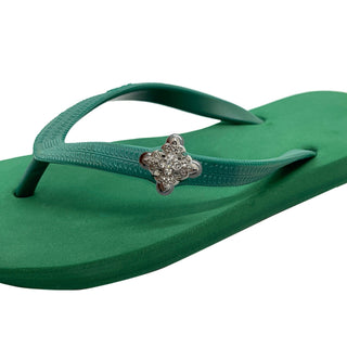 Green Popits Flip Flop for woman popit Sandal with shoe clip Charm Changeable - EH Store USA