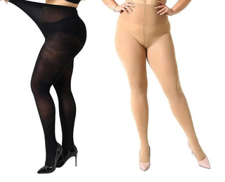 Hanes Plus Silk Reflections Silky Sheer Control Top Pantyhose - Control Top Sheer Hosiery Color Comparison - EH Store USA