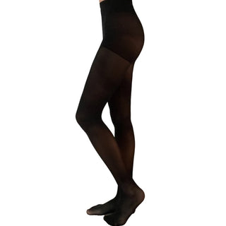 Hanes Style Essentials Opaque Shaper Tights,Control Top, Black, Size:S/M - EH Store USA