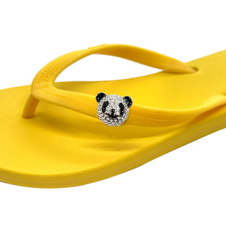 Popit Yellow Flip Flops with Changeable Charms: Summer Sandal