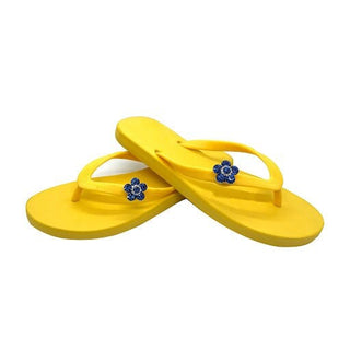 Popit Yellow Flip Flops with Changeable Charms: Summer Sandal