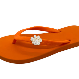 Popits Flip Flops – Orange – Interchangeable Charm Sandals