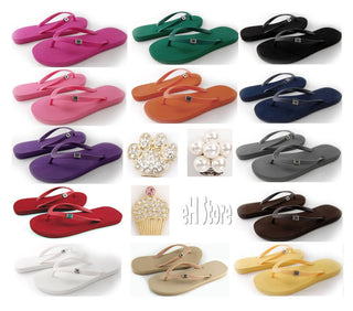 Popits Flip Flops and Popit sandals for women with Changeable Charm Shoe Clip