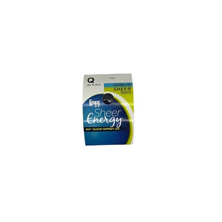 L'eggs Sheer Energy Control Top Sheer Energizing PantyHose ,Jet Black Suntan Q,B - EH Store USA