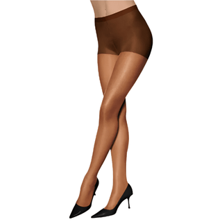 L'eggs Sheer Energy Control Top Sheer Toe Anti - Cellulite Pantyhose,Suntan/Jet Black/Nude Q,B - EH Store USA