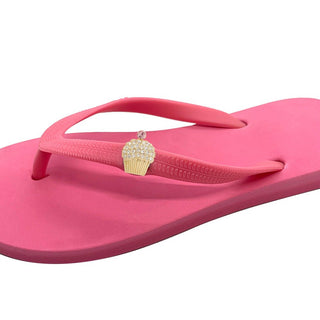 Pink Popits Flip Flop for Woman popit sandal with shoe clip charms, Changeable - EH Store USA