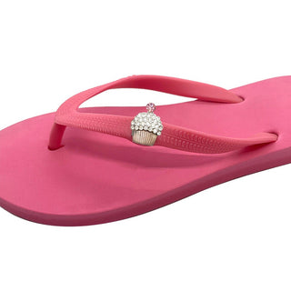 Pink Popits Flip Flop for Woman popit sandal with shoe clip charms, Changeable - EH Store USA