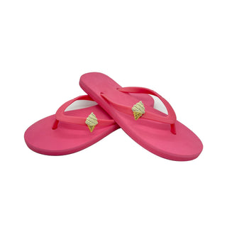 Pink Popits Flip Flop for Woman popit sandal with shoe clip charms, Changeable - EH Store USA