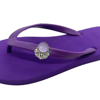 Purple Popits flip flops woman Sandals with pearls charms(Selectable) - EH Store USA