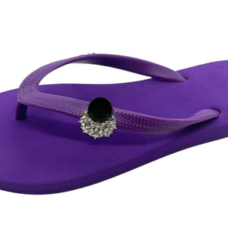 Purple Popits flip flops woman Sandals with pearls charms(Selectable) - EH Store USA